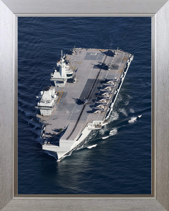 HMS Prince of Wales R09 Queen Elizabeth Class Aircraft Carrier February 2024 From Above Photo Print - Posters, Prints, & Visual Artwork - by Hampshire Prints (image 7 of 9)