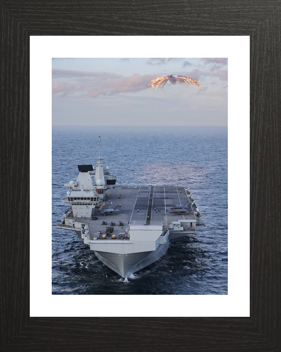 HMS Prince of Wales R09 Queen Elizabeth Class Aircraft Carrier February 2024 High Bow View Photo Print - Posters, Prints, & Visual Artwork - by Hampshire Prints (image 2 of 9)