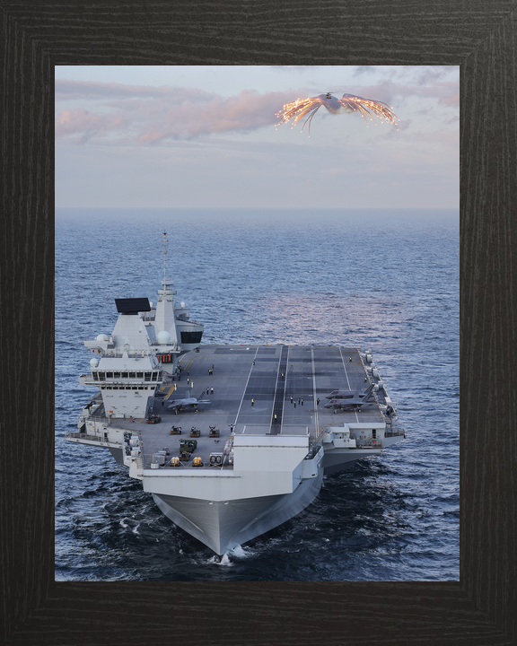 HMS Prince of Wales R09 Queen Elizabeth Class Aircraft Carrier February 2024 High Bow View Photo Print - Posters, Prints, & Visual Artwork - by Hampshire Prints (image 3 of 9)