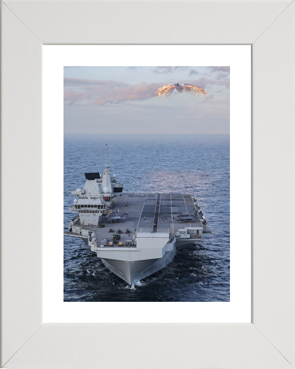 HMS Prince of Wales R09 Queen Elizabeth Class Aircraft Carrier February 2024 High Bow View Photo Print - Posters, Prints, & Visual Artwork - by Hampshire Prints (image 4 of 9)