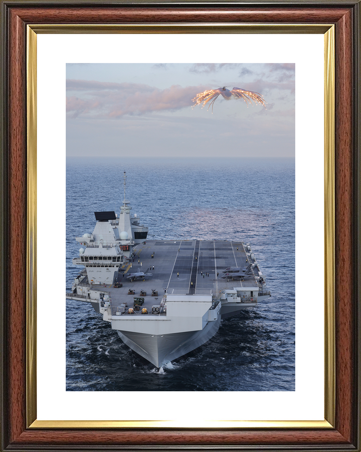 HMS Prince of Wales R09 Queen Elizabeth Class Aircraft Carrier February 2024 High Bow View Photo Print - Posters, Prints, & Visual Artwork - by Hampshire Prints (image 8 of 9)