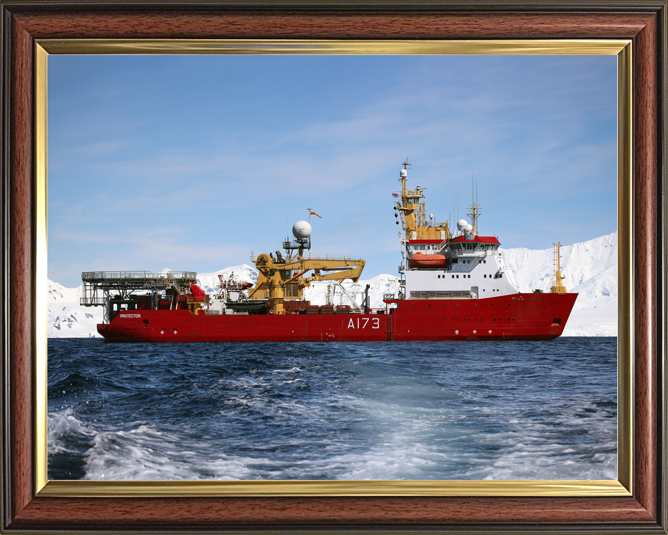 HMS Protector A173 Ice Patrol Vessel January 2024 Starboard Beam Photo Print - Posters, Prints, & Visual Artwork - by Hampshire Prints (image 9 of 9)