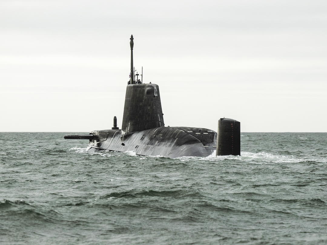 HMS Anson S123 Astute Class Submarine 2023 Port Quarter