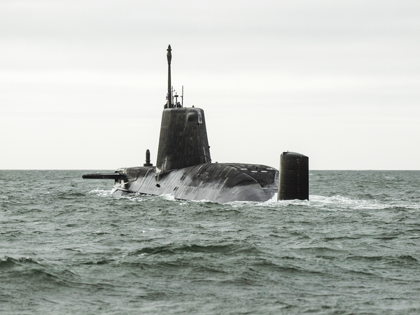 HMS Anson S123 Astute Class Submarine 2023 Port Quarter