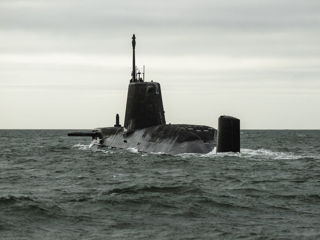 HMS Anson (S123) Photo Print - Port Quarter - Royal Navy Astute Class Submarine Posters, Prints, & Visual Artwork Hampshire Prints 6 x 4 No Frame No