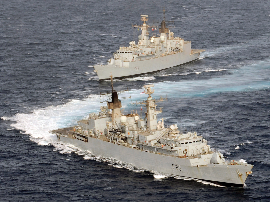HMS Cumberland F85 and HMS Cornwall F99 | Photo Print | Framed Print | Poster | Type 22 | Frigate | Royal Navy Hampshire Prints