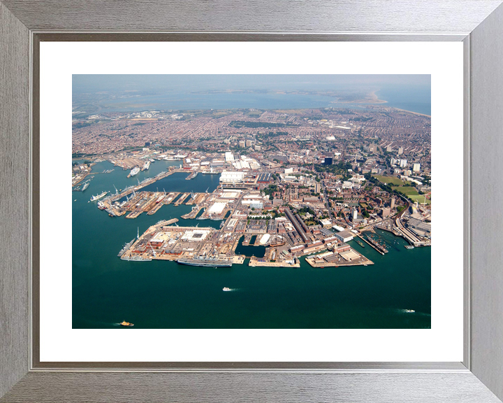 HMNB Portsmouth Dockyard Wide Aerial View 2005 Photo Print - Posters, Prints, & Visual Artwork - by Hampshire Prints (image 6 of 9)