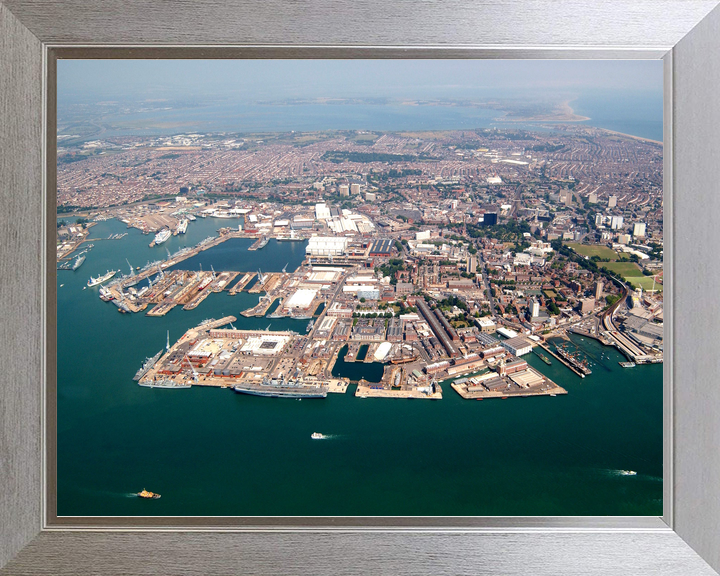 HMNB Portsmouth Dockyard Wide Aerial View 2005 Photo Print - Posters, Prints, & Visual Artwork - by Hampshire Prints (image 7 of 9)