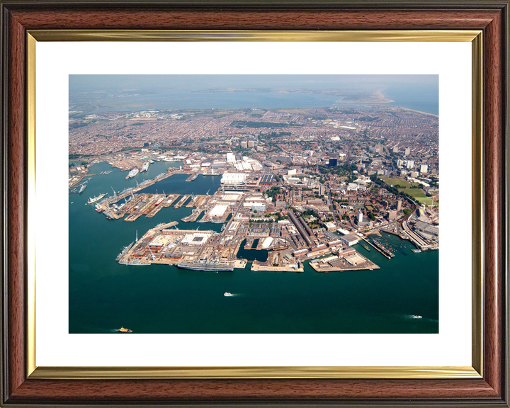 HMNB Portsmouth Dockyard Wide Aerial View 2005 Photo Print - Posters, Prints, & Visual Artwork - by Hampshire Prints (image 8 of 9)