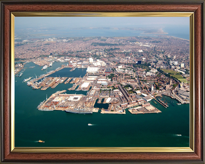 HMNB Portsmouth Dockyard Wide Aerial View 2005 Photo Print - Posters, Prints, & Visual Artwork - by Hampshire Prints (image 9 of 9)