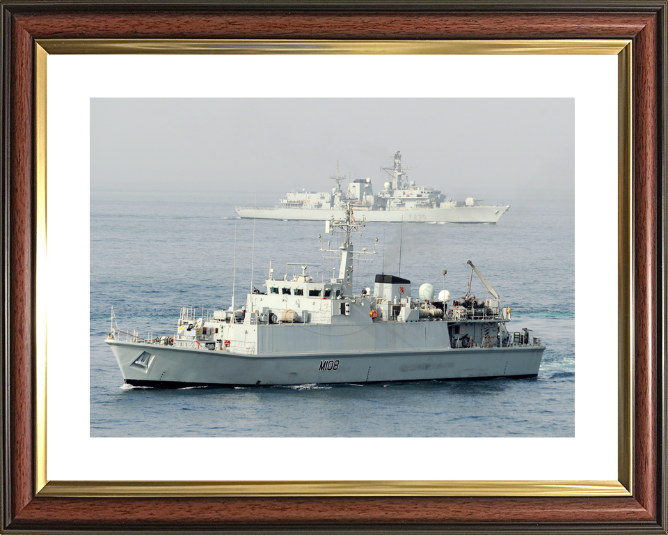 HMS Grimsby (M108) Royal Navy Sandown Class Minehunter High Port Side View Photo Print Wall Art Decor - Posters, Prints, & Visual Artwork - by Hampshire Prints (image 8 of 9)