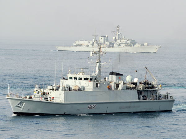 HMS Grimsby M108 Sandown Class Minehunter May 2011