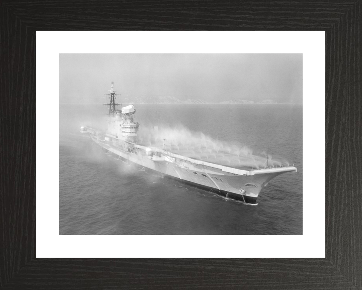 HMS Hermes (R12) Royal Navy Centaur Class Aircraft Carrier Pre Wetting Starboard View Photo Print Wall Art Decor - Posters, Prints, & Visual Artwork - by Hampshire Prints (image 2 of 9)