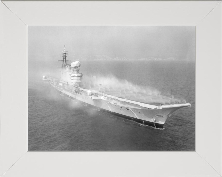 HMS Hermes (R12) Royal Navy Centaur Class Aircraft Carrier Pre Wetting Starboard View Photo Print Wall Art Decor - Posters, Prints, & Visual Artwork - by Hampshire Prints (image 5 of 9)
