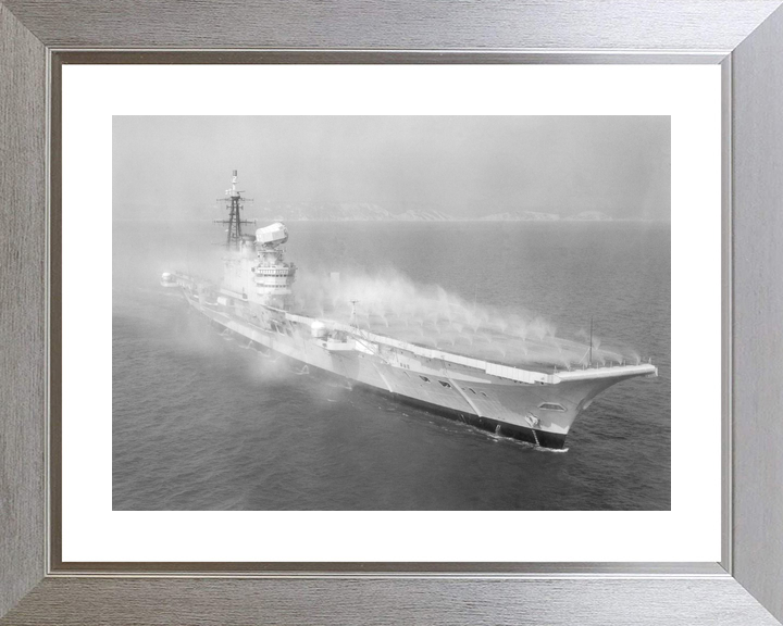 HMS Hermes (R12) Royal Navy Centaur Class Aircraft Carrier Pre Wetting Starboard View Photo Print Wall Art Decor - Posters, Prints, & Visual Artwork - by Hampshire Prints (image 6 of 9)