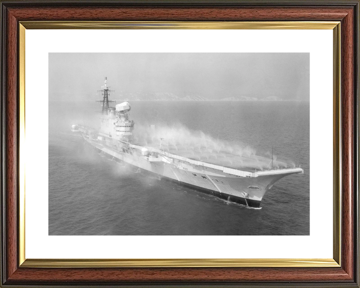 HMS Hermes (R12) Royal Navy Centaur Class Aircraft Carrier Pre Wetting Starboard View Photo Print Wall Art Decor - Posters, Prints, & Visual Artwork - by Hampshire Prints (image 8 of 9)