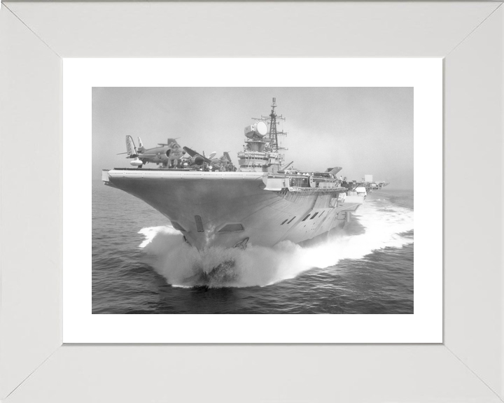HMS Hermes (R12) Royal Navy Centaur Class Aircraft Carrier Low Bow View Photo Print Wall Art Decor - Posters, Prints, & Visual Artwork - by Hampshire Prints (image 4 of 9)