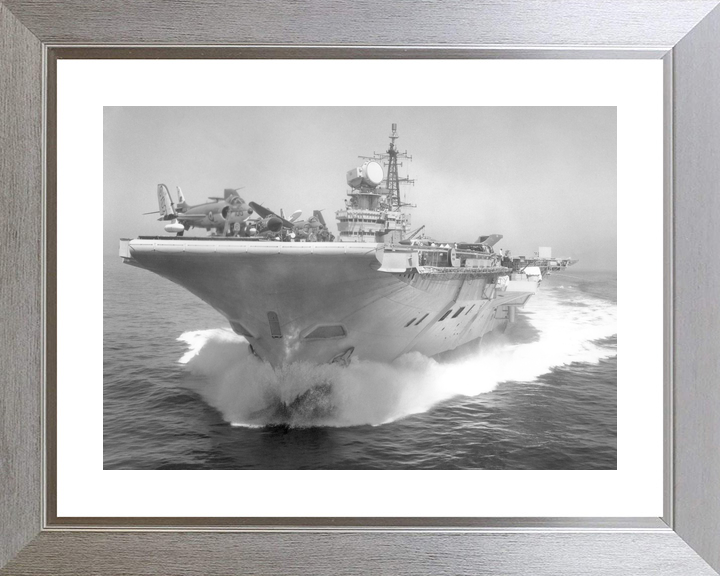 HMS Hermes (R12) Royal Navy Centaur Class Aircraft Carrier Low Bow View Photo Print Wall Art Decor - Posters, Prints, & Visual Artwork - by Hampshire Prints (image 6 of 9)