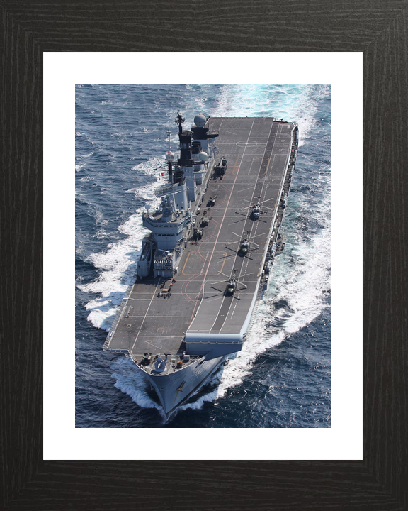 HMS Illustrious (R06) Royal Navy Invincible Class Aircraft Carrier High Flight Deck View Photo Print Wall Art Decor - Posters, Prints, & Visual Artwork - by Hampshire Prints (image 2 of 9)