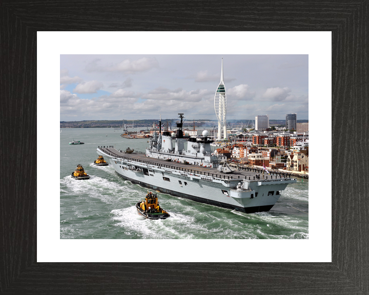 HMS Illustrious (R06) Royal Navy Invincible Class Aircraft Carrier Portsmouth Return Photo Print Wall Art Decor - Posters, Prints, & Visual Artwork - by Hampshire Prints (image 2 of 9)
