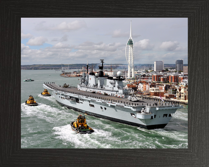 HMS Illustrious (R06) Royal Navy Invincible Class Aircraft Carrier Portsmouth Return Photo Print Wall Art Decor - Posters, Prints, & Visual Artwork - by Hampshire Prints (image 3 of 9)