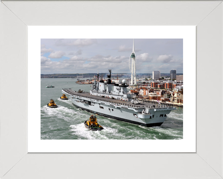 HMS Illustrious (R06) Royal Navy Invincible Class Aircraft Carrier Portsmouth Return Photo Print Wall Art Decor - Posters, Prints, & Visual Artwork - by Hampshire Prints (image 4 of 9)