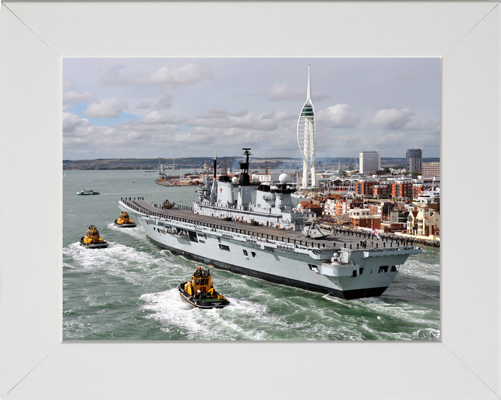 HMS Illustrious (R06) Royal Navy Invincible Class Aircraft Carrier Portsmouth Return Photo Print Wall Art Decor - Posters, Prints, & Visual Artwork - by Hampshire Prints (image 5 of 9)