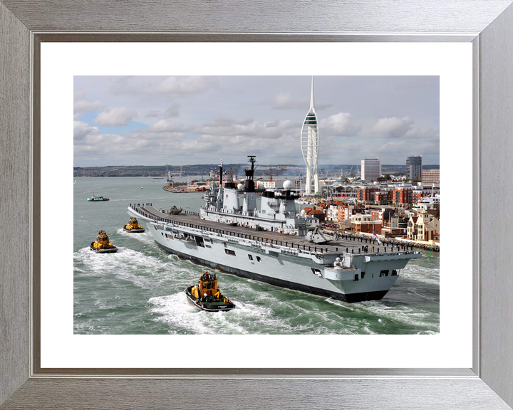 HMS Illustrious (R06) Royal Navy Invincible Class Aircraft Carrier Portsmouth Return Photo Print Wall Art Decor - Posters, Prints, & Visual Artwork - by Hampshire Prints (image 6 of 9)