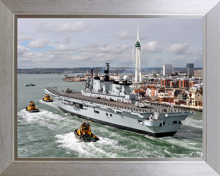 HMS Illustrious (R06) Royal Navy Invincible Class Aircraft Carrier Portsmouth Return Photo Print Wall Art Decor - Posters, Prints, & Visual Artwork - by Hampshire Prints (image 7 of 9)