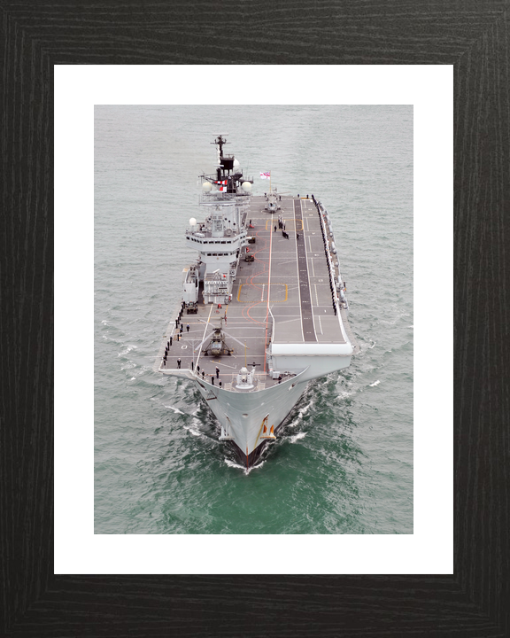 HMS Illustrious (R06) Royal Navy Invincible Class Aircraft Carrier Underway Photo Print Wall Art Decor - Posters, Prints, & Visual Artwork - by Hampshire Prints (image 2 of 9)