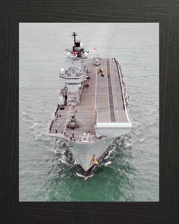 HMS Illustrious (R06) Royal Navy Invincible Class Aircraft Carrier Underway Photo Print Wall Art Decor - Posters, Prints, & Visual Artwork - by Hampshire Prints (image 3 of 9)