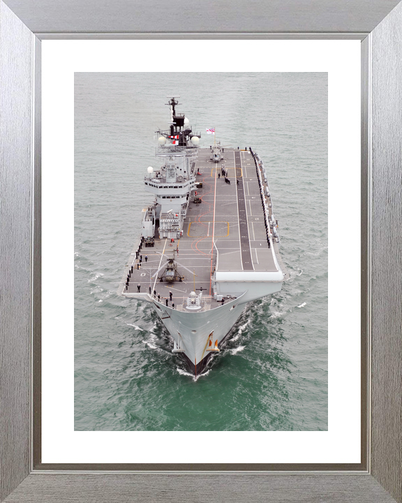 HMS Illustrious (R06) Royal Navy Invincible Class Aircraft Carrier Underway Photo Print Wall Art Decor - Posters, Prints, & Visual Artwork - by Hampshire Prints (image 6 of 9)