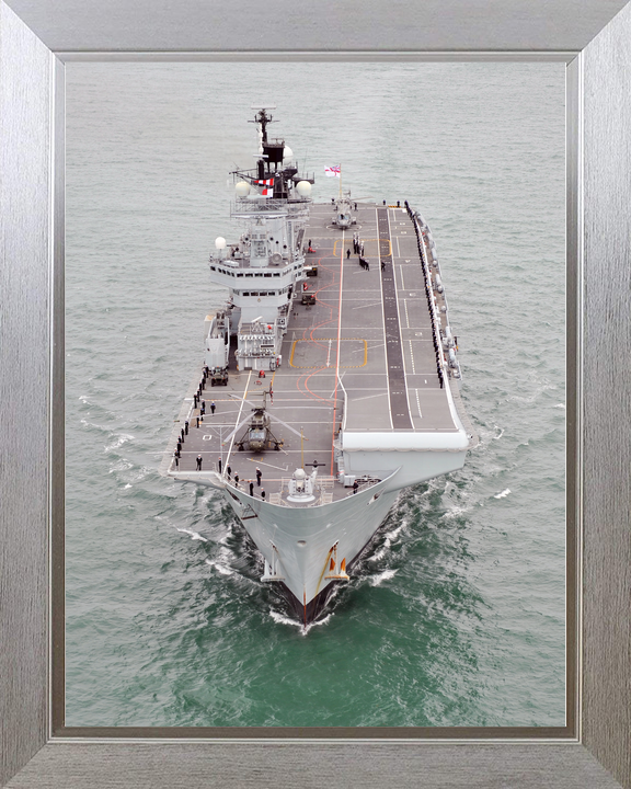 HMS Illustrious (R06) Royal Navy Invincible Class Aircraft Carrier Underway Photo Print Wall Art Decor - Posters, Prints, & Visual Artwork - by Hampshire Prints (image 7 of 9)