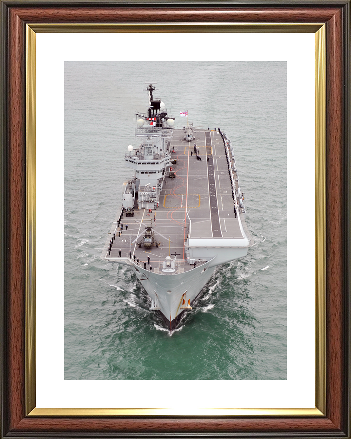 HMS Illustrious (R06) Royal Navy Invincible Class Aircraft Carrier Underway Photo Print Wall Art Decor - Posters, Prints, & Visual Artwork - by Hampshire Prints (image 8 of 9)