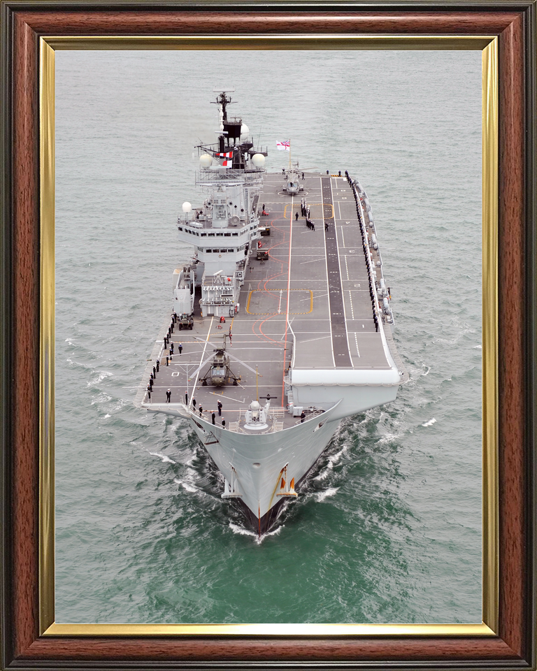 HMS Illustrious (R06) Royal Navy Invincible Class Aircraft Carrier Underway Photo Print Wall Art Decor - Posters, Prints, & Visual Artwork - by Hampshire Prints (image 9 of 9)