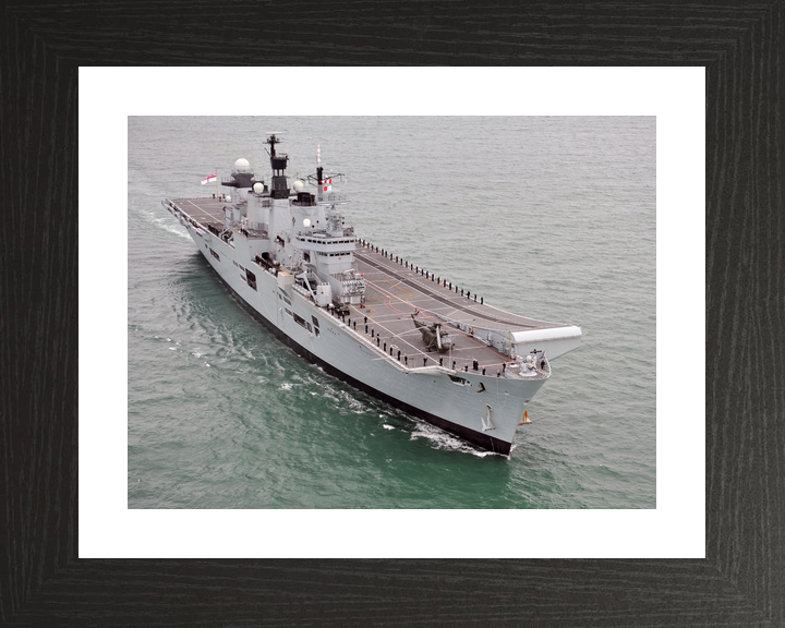 HMS Illustrious (R06) Royal Navy Invincible Class Aircraft Carrier Entering Port Photo Print Wall Art Decor - Posters, Prints, & Visual Artwork - by Hampshire Prints (image 2 of 9)