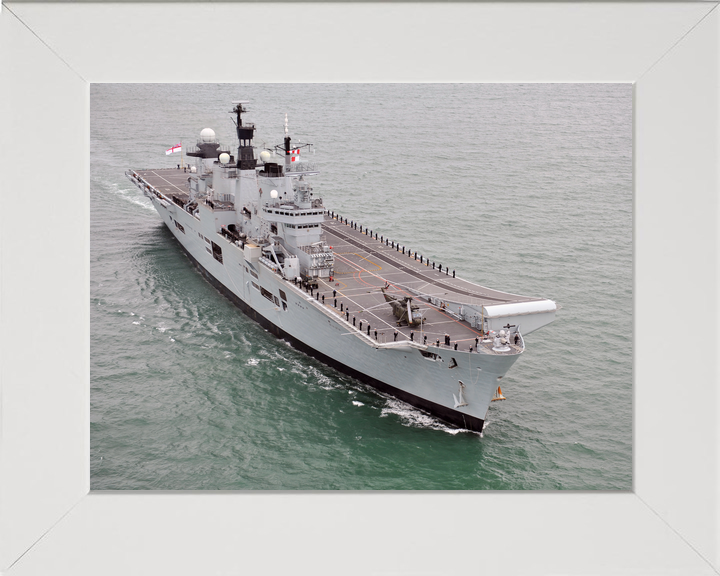 HMS Illustrious (R06) Royal Navy Invincible Class Aircraft Carrier Entering Port Photo Print Wall Art Decor - Posters, Prints, & Visual Artwork - by Hampshire Prints (image 5 of 9)