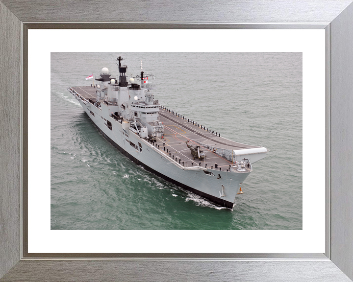 HMS Illustrious (R06) Royal Navy Invincible Class Aircraft Carrier Entering Port Photo Print Wall Art Decor - Posters, Prints, & Visual Artwork - by Hampshire Prints (image 6 of 9)