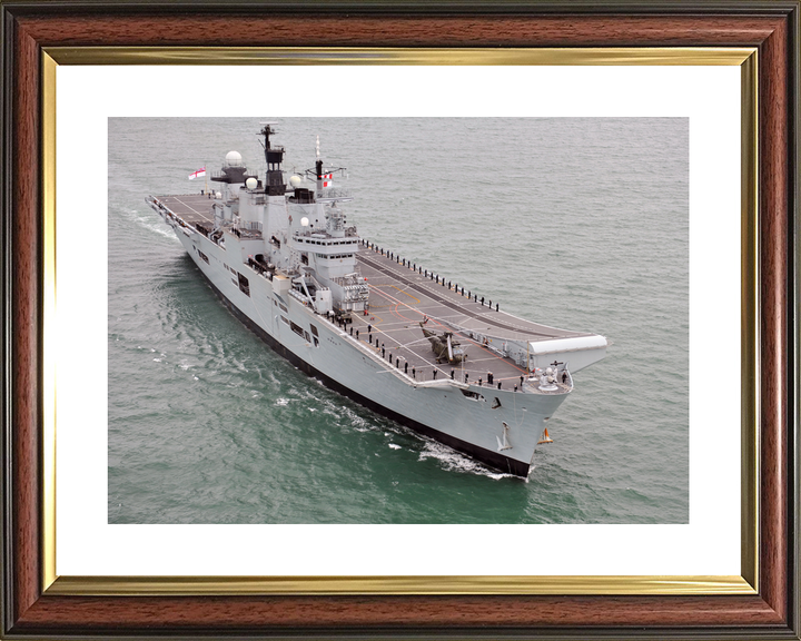 HMS Illustrious (R06) Royal Navy Invincible Class Aircraft Carrier Entering Port Photo Print Wall Art Decor - Posters, Prints, & Visual Artwork - by Hampshire Prints (image 8 of 9)