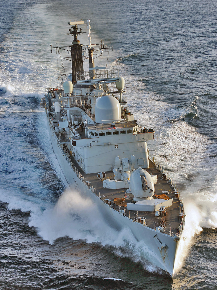 HMS Liverpool D92 Type 42 Destroyer 2010 At Speed Starboard Bow View Photo Print - Posters, Prints, & Visual Artwork - by Hampshire Prints (image 1 of 9)