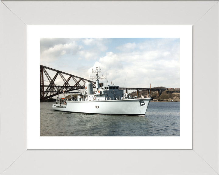 HMS Middleton M34 Hunt Class Mine Warfare Vessel March 1997 Firth of Forth Photo Print - Posters, Prints, & Visual Artwork - by Hampshire Prints (image 4 of 9)