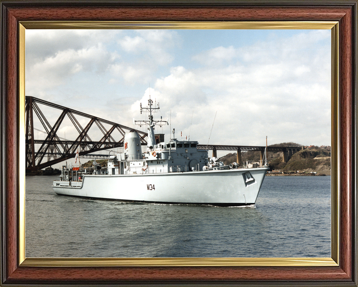 HMS Middleton M34 Hunt Class Mine Warfare Vessel March 1997 Firth of Forth Photo Print - Posters, Prints, & Visual Artwork - by Hampshire Prints (image 9 of 9)