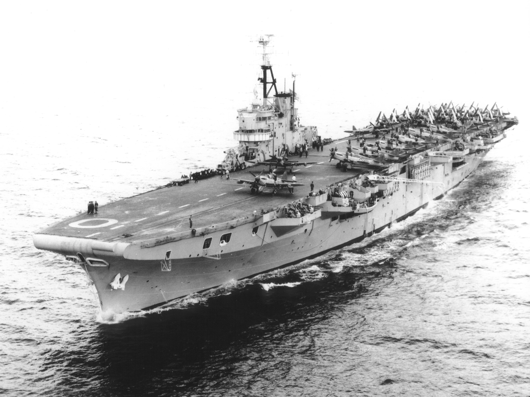 HMS Ocean R68 Colossus Class Aircraft Carrier 1954 Photo Print - Posters, Prints, & Visual Artwork - by Hampshire Prints (image 1 of 9)