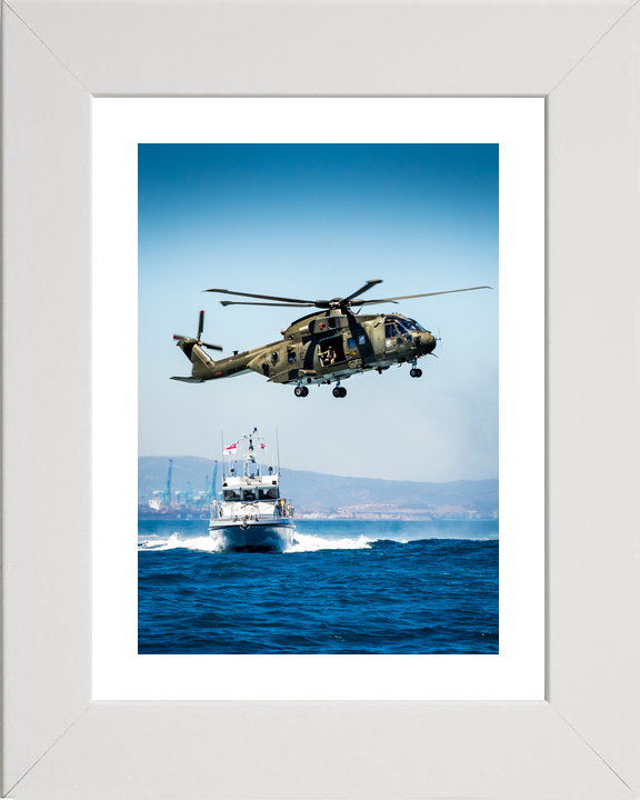 HMS Scimitar P284 Scimitar Class Fast Patrol Vessel March 2016 With Helicopter Photo Print - Posters, Prints, & Visual Artwork - by Hampshire Prints (image 4 of 9)