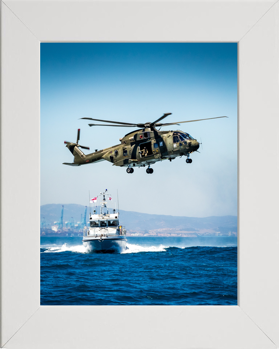 HMS Scimitar P284 Scimitar Class Fast Patrol Vessel March 2016 With Helicopter Photo Print - Posters, Prints, & Visual Artwork - by Hampshire Prints (image 5 of 9)