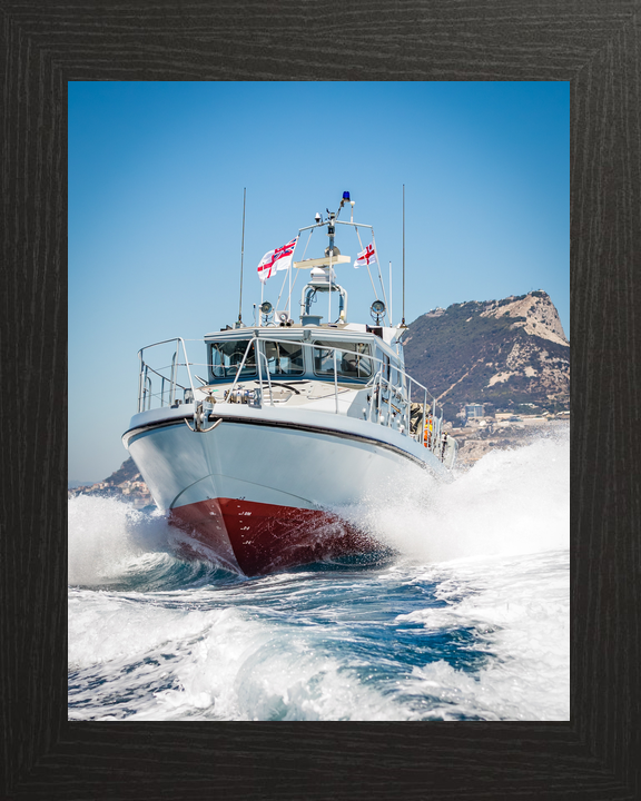HMS Scimitar P284 Scimitar Class Fast Patrol Vessel March 2016 Off Gibraltar Photo Print - Posters, Prints, & Visual Artwork - by Hampshire Prints (image 3 of 9)