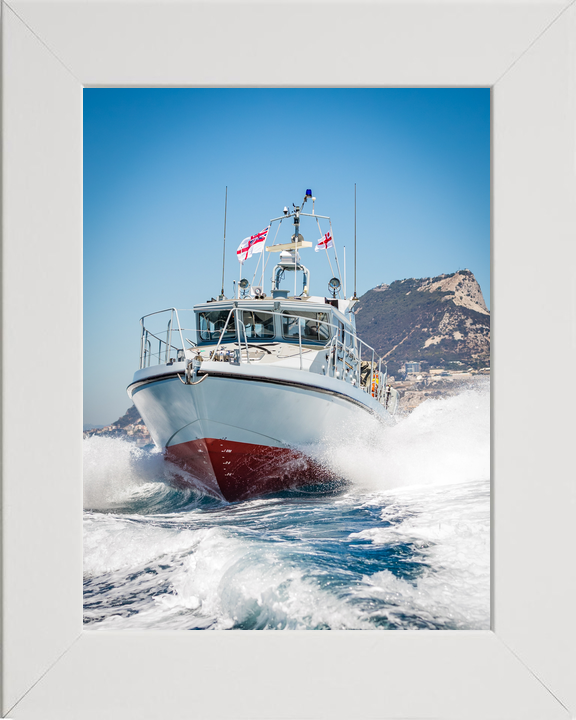HMS Scimitar P284 Scimitar Class Fast Patrol Vessel March 2016 Off Gibraltar Photo Print - Posters, Prints, & Visual Artwork - by Hampshire Prints (image 5 of 9)