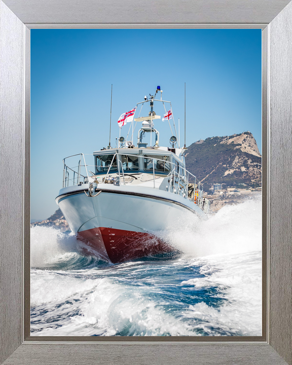HMS Scimitar P284 Scimitar Class Fast Patrol Vessel March 2016 Off Gibraltar Photo Print - Posters, Prints, & Visual Artwork - by Hampshire Prints (image 7 of 9)