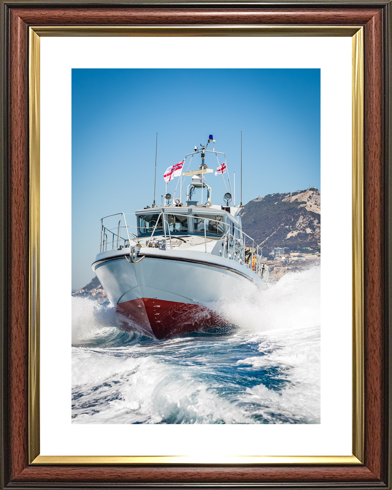 HMS Scimitar P284 Scimitar Class Fast Patrol Vessel March 2016 Off Gibraltar Photo Print - Posters, Prints, & Visual Artwork - by Hampshire Prints (image 8 of 9)