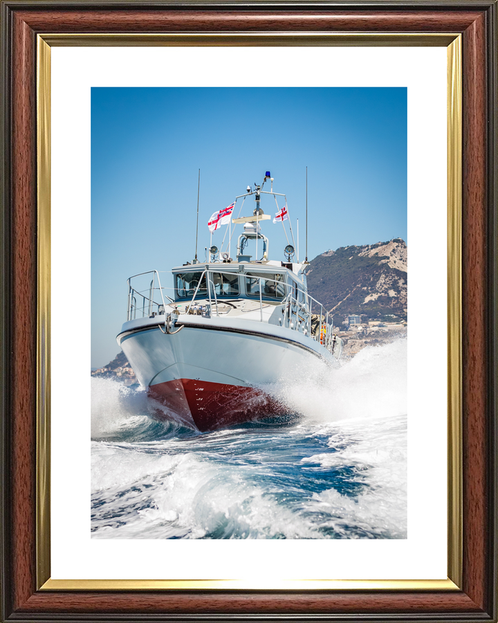 HMS Scimitar P284 Scimitar Class Fast Patrol Vessel March 2016 Off Gibraltar Photo Print - Posters, Prints, & Visual Artwork - by Hampshire Prints (image 8 of 9)